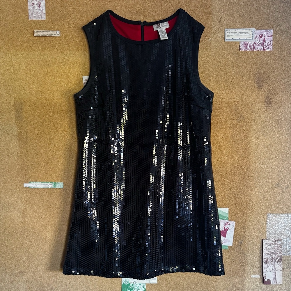 Roulette Black Sequin Top